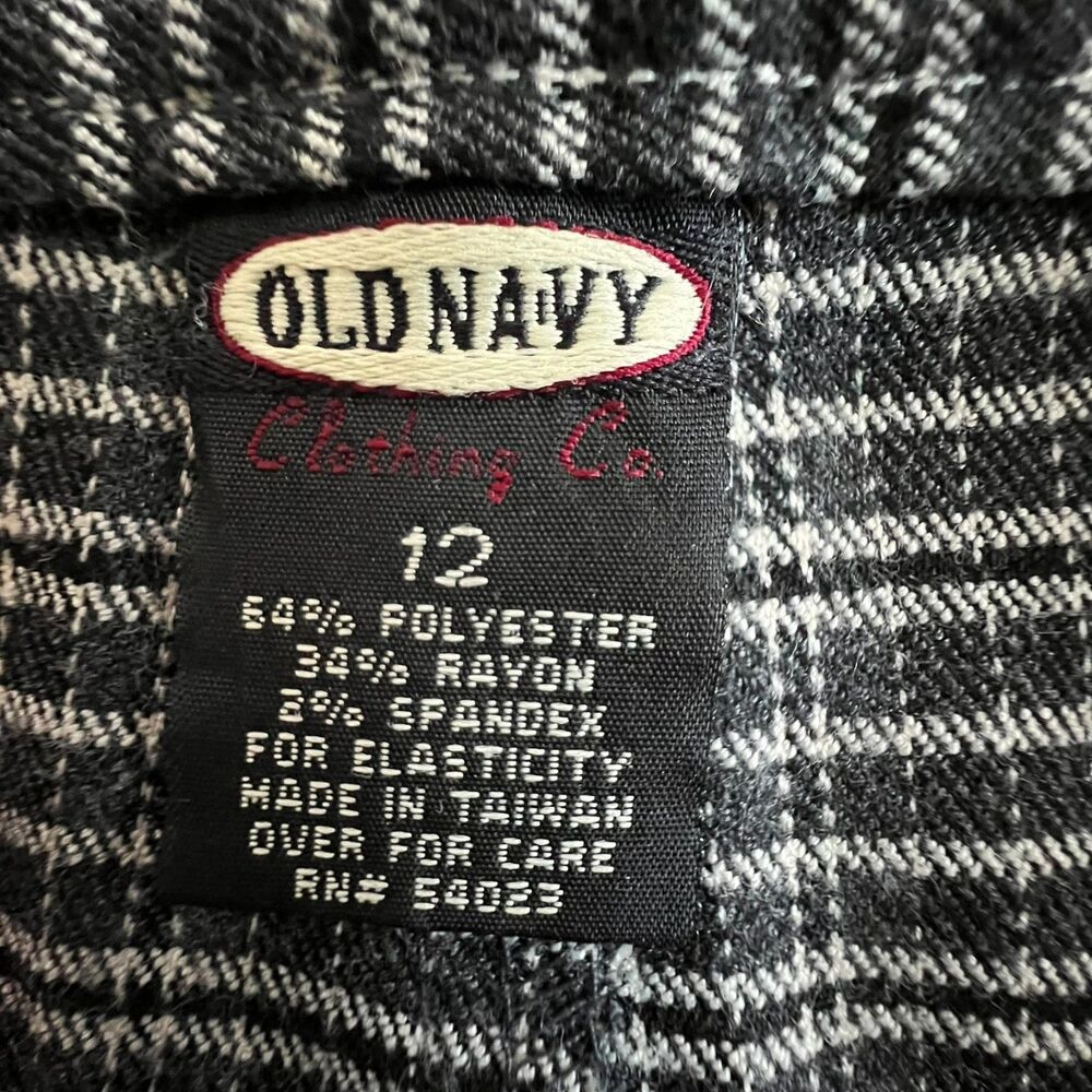 Y2K Plaid Mini Skirt Women 12 Black Gray Dark Academia Schoolcore Classic Preppy - Picture 4 of 11